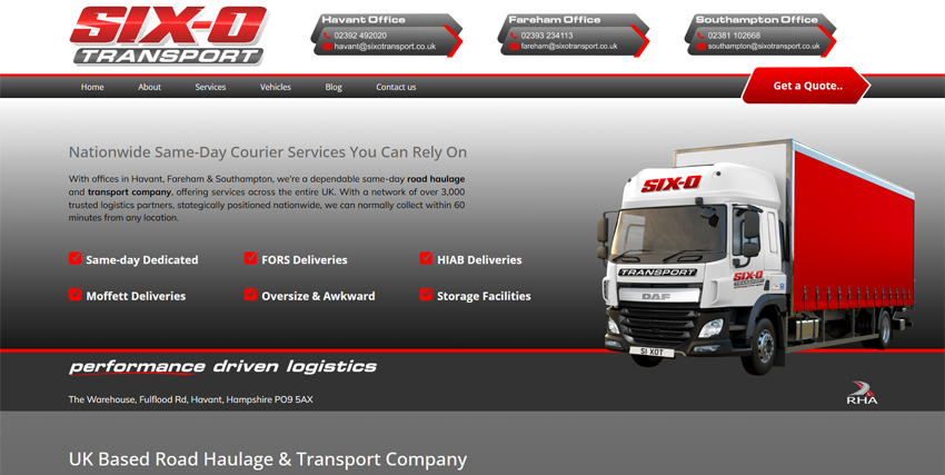 Six-O Transport homepage